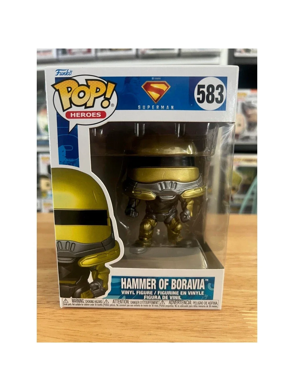 NEW IN HAND Hammer of Boravia Superman Funko Pop #583 Movies DC Comics Detective